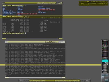 Mandrake Linux 9.1, running Fluxbox