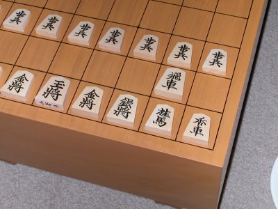 Shogi set new Katsura 7 Goori shogi board and a wooden frame excellent pressing