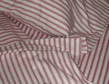 flannel sheets ticking stripes