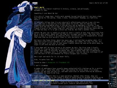 Mandrake Linux 9.1 running the Lynx browser in Fluxbox